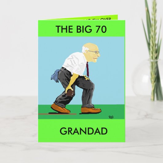 GRANDAD 70E VERJAARDAG KAART (Voorkant)