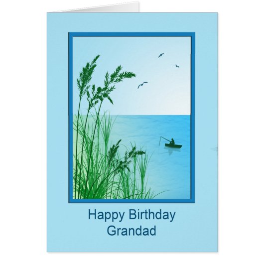 Grandad Birthday Zee Vist (Voorkant)