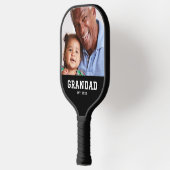 Grandad Established Fun Bold Photo Pickleball Paddle (Links)
