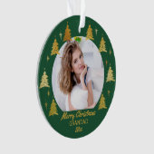 Grandad Green et Gold Christmas Trees Photo (devant)