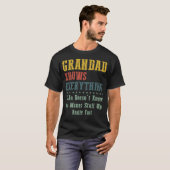 Grandad Knows Everything T-shirt (Voorkant volledig)