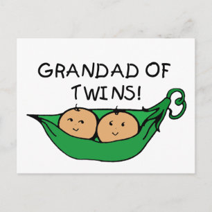 Grandad Twin Pod Briefkaart