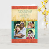 Grandad Vaderdag Kaart van uw foto hier (Gele Bloem)