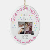 Grandaughter Ceramic Photo Ornament (Rechts)