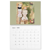 GrandCalendrier de deux pages, Calendrier blanc (Mar 2026)