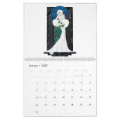 GrandCalendrier de deux pages, Calendrier blanc (Jan 2027)