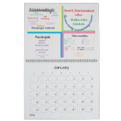 GrandCalendrier de deux pages, Calendrier blanc (Jan 2026)