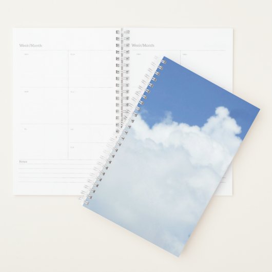 Grandchild Fluffy White Cloud Planner (Devant avec enveloppe)