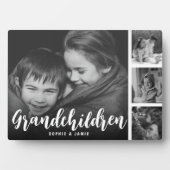 Grandchildren Customized Photo Collage Plaque (Devant)