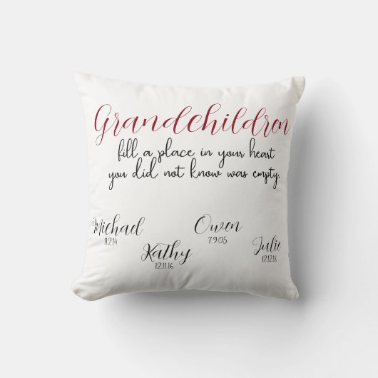Grandchildren Pillow Kussen (Voorkant)
