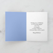 Granddaughter 4th Birthday Snowman with Snowy Four Kaart (Binnen)