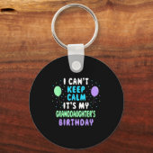 Granddaughter's Birthday, I Can't Keep Calm Sleutelhanger (Voorkant)