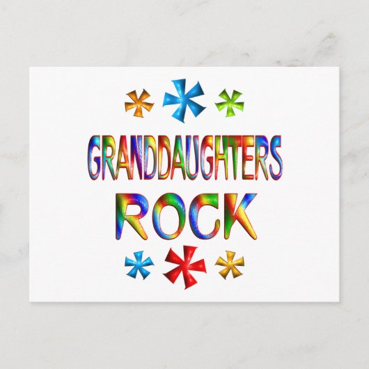 GRANDDAUGHTERS ROCK BRIEFKAART (Voorkant)