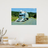 Grande affiche d'art de routier de camion de (Cuisine)