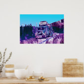 Grande affiche d'art de routier de transporteur de (Cuisine)