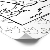 Grande affiche de dinosaure couleur (Coin)