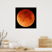 Grande affiche de la lune rouge Lunar Eclipse 2011 (Cuisine)