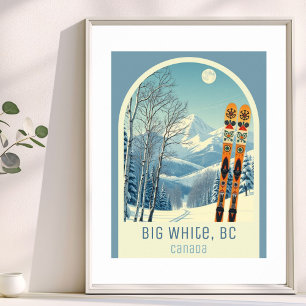 Grande affiche de White Colombie-Britannique Canad