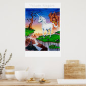Grande affiche imaginaire art magique Unicorn Roya (Cuisine)