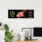 Grande affiche Merci Assistants en soins infirmier (Bureau à domicile)