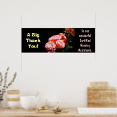 Grande affiche Merci Assistants en soins infirmier (Cuisine)