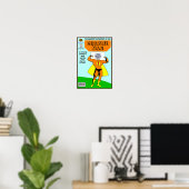 Grande affiche Vous présentant comme un super-héro (Bureau à domicile)