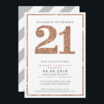 GRANDE ÂGE NUMÉRO INVITATION glam 21 rose parties<br><div class="desc">REMARQUE - l'effet parties scintillant or rose est une image imprimée. Un design d'invitation super simple, mais élégant pour votre anniversaire. Wow vos amis et votre famille avec ce petit nombre ; D Configurer en tant que modèle il est simple pour vous d'ajouter vos propres détails, ou appuyez sur le...</div>