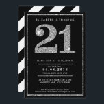 GRANDE ÂGE NUMÉRO INVITATION moderne 21 parties sc<br><div class="desc">REMARQUE - L'EFFET PARTIES SCINTILLANT ARGENT EST UNE IMAGE IMPRIMÉE Un design d'invitation super simple, mais élégant pour votre anniversaire. CONSEIL :: 1. Pour modifier/déplacer des graphiques / modifier la couleur de l'arrière - plan, cliquez sur le bouton "customiser". 2. Vous pouvez également modifier les polices et ajouter du texte...</div>