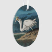 Grande Aigrette d'Audubon : Oiseau côtier vintage (devant)
