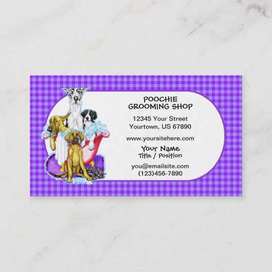 Grande Baignoire à Danse Carte de visite (Devant)