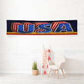 GRANDE BANNIÈRE AMÉRICAINE (En situation)