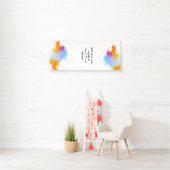 Grande bannière faite sur commande avec la (En situation)