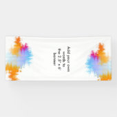 Grande bannière faite sur commande avec la (Horizontal)