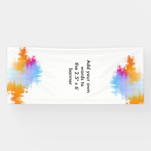 Grande bannière faite sur commande avec la (Horizontal)