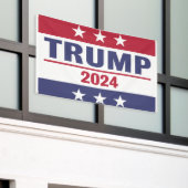 Grande bannière Trump 2024 en plein air (Bâtiment extérieur)
