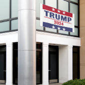 Grande bannière Trump 2024 en plein air (Bâtiment extérieur)
