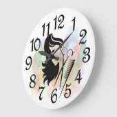 Grande Beauté Salon Acrylique Mur Horloge (Angle)