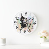 Grande Beauté Salon Acrylique Mur Horloge (Maison)