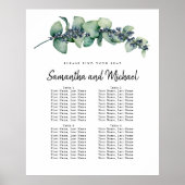 Grande Berry Eucalyptus Tableau de sièges 4 tables (Devant)