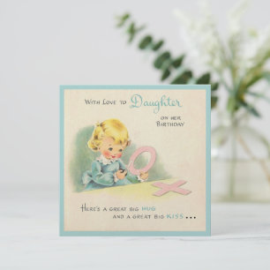 Grande Big Big Hug et Kiss carte d'anniversaire