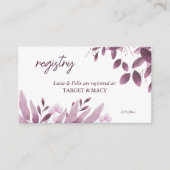 Grande Bourgogne Mariage Feuille Carte enregistrée (Devant)