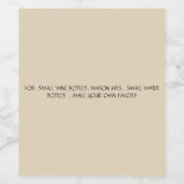 grande bouteille de vin étiquette (Étiquettes simples)