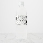 Grande bouteille d'eau d'anniversaire étiquettes (Dos)