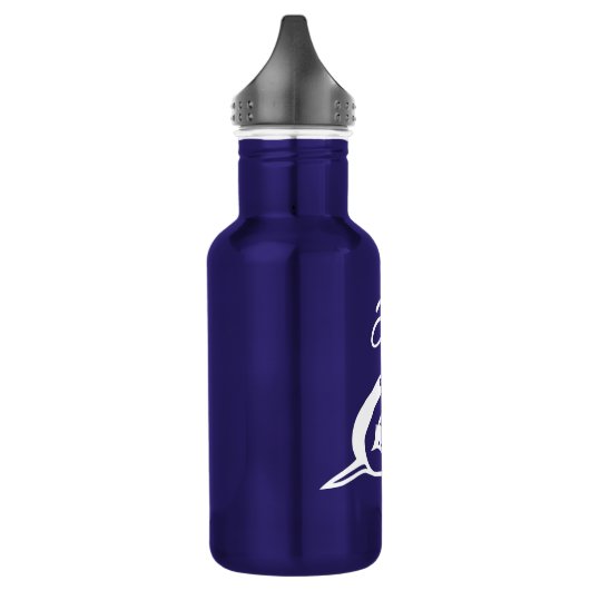 Grande bouteille d'eau personnalisée de requin bla (Gauche)