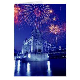 Grande-Bretagne, Londres. Feux d'artifice au-dessu