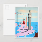 Grande-Bretagne voyage vintage Carte postale (Devant / Derrière)