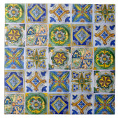 Grande carreaux en céramique de style sicilien "Si (Devant)