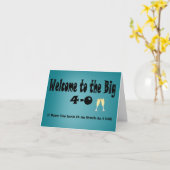 Grande carte 4-0 40e anniversaire (Fleur jaune)