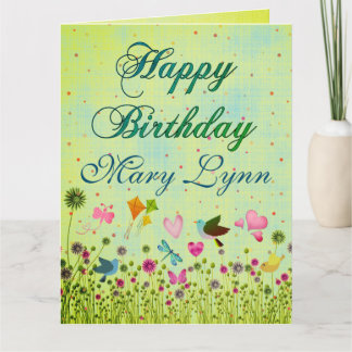 Grande carte d'anniversaire