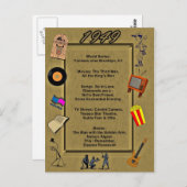 Grande carte d'anniversaire 1949 (Devant / Derrière)